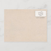 Cat serviert Frühstück im Bett Postkarte (Rückseite)