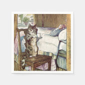 Cat Serving Tee Serviette (Vorderseite)