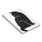 Cat Shadow Silhouette Black Animal Notizblock (Rechte Seite)