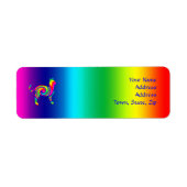 Cat Shaped Rainbow Drehung (Vorne)