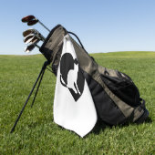 Cat Shirt - Katze im Herzen für Katzen-Besitzer Golfhandtuch (Gras)