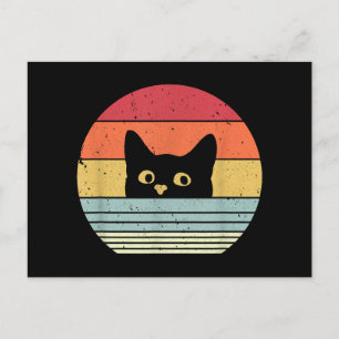 Cat Shirt. Retro-Stil Feiertagspostkarte