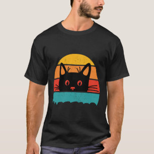 Cat Shirt. Retrostil E T-Shirt
