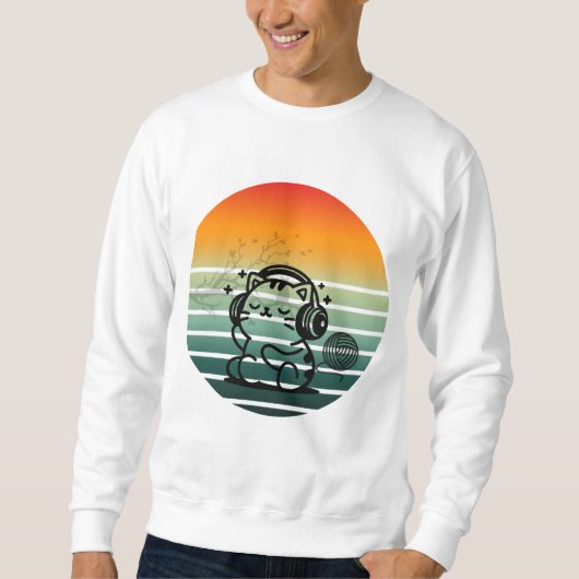 CAT-SHIRT SWEATSHIRT (Vorderseite)