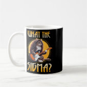 Cat Sigma Shirt Funny Sigma Brainrot Meme Rizz Sig Kaffeetasse (Links)