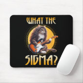 Cat Sigma Shirt Funny Sigma Brainrot Meme Rizz Sig Mousepad (Mit Mouse)