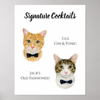 Cat Signature Drink Signature Poster