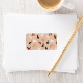 Cat-Silhouette Adressaufkleber (Insitu)