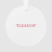 Cat Silhouette American Flag Patriotic Pet Name Ornament (Rückseite)