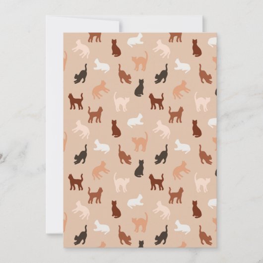 Cat-Silhouette Ankündigung (Vorderseite)