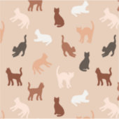 Cat-Silhouette Aufkleber (Vorderseite)