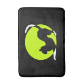 Cat Silhouette Bath Mat Badematte (Vorderseite Vertikal)