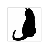 Cat Silhouette Briefmarke Gummistempel (Prägung)