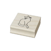 Cat Silhouette Briefmarke Gummistempel (Stempel)