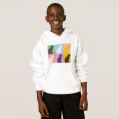 Cat silhouette colorful hoodie (Vorne ganz)