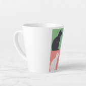 Cat silhouette colorful milchtasse (Linke Ecke)