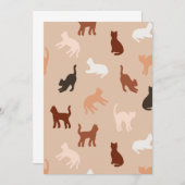 Cat-Silhouette Dankeskarte (Vorne/Hinten)