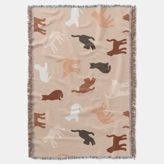 Cat-Silhouette Decke (Vorderseite Vertikal)