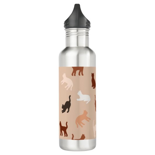 Cat-Silhouette Edelstahlflasche (Links)