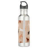 Cat-Silhouette Edelstahlflasche (Rückseite)