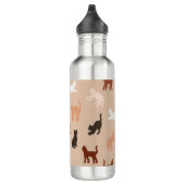 Cat-Silhouette Edelstahlflasche (Rechts)