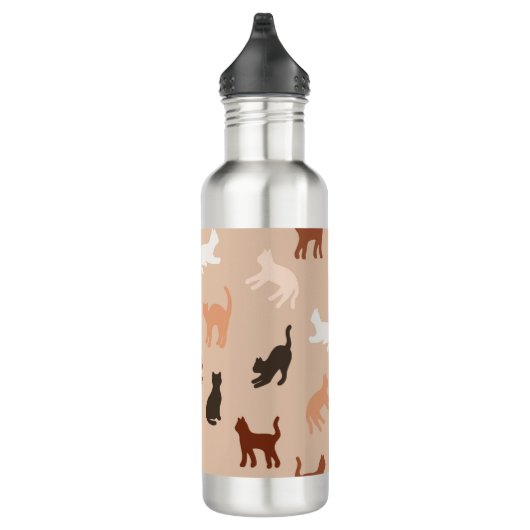 Cat-Silhouette Edelstahlflasche (Rechts)