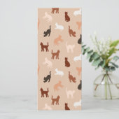 Cat-Silhouette Einladung (Stehend Vorderseite)