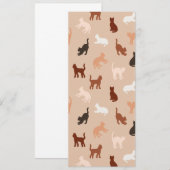 Cat-Silhouette Einladung (Vorne/Hinten)