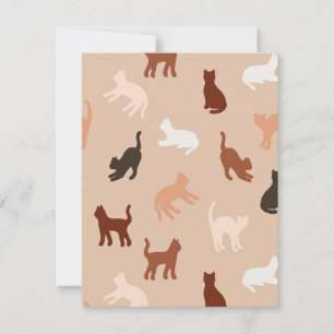 Cat-Silhouette Einladung