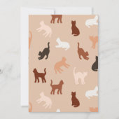 Cat-Silhouette Einladung (Vorderseite)