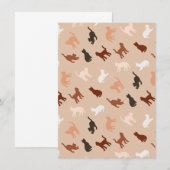 Cat-Silhouette Einladung (Vorne/Hinten)