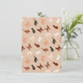 Cat-Silhouette Einladung (Stehend Vorderseite)