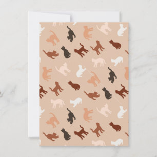 Cat-Silhouette Einladung