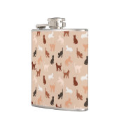 Cat-Silhouette Flachmann (Links)