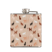 Cat-Silhouette Flachmann (Rückseite)