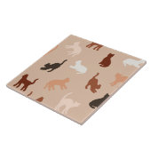 Cat-Silhouette Fliese (Seite)