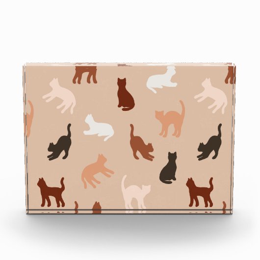 Cat-Silhouette Fotoblock (Vorderseite)