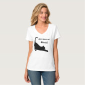 Cat Silhouette Funny T-Shirt (Vorderseite Vollansicht)