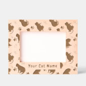 Cat Silhouette Geätzte Rahmen (Vorderseite)
