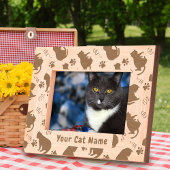 Cat Silhouette Geätzte Rahmen