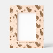 Cat Silhouette Geätzte Rahmen (Vorderseite)