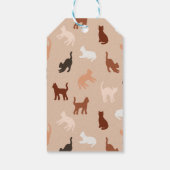 Cat-Silhouette Geschenkanhänger (Rückseite)