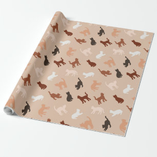 Cat-Silhouette Geschenkpapier