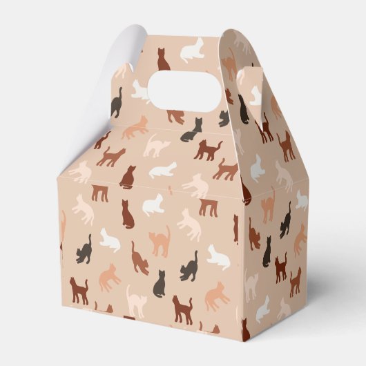 Cat-Silhouette Geschenkschachtel (Rückseite)