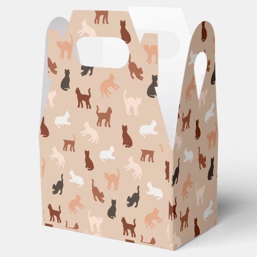 Cat-Silhouette Geschenkschachtel (Geöffnet)