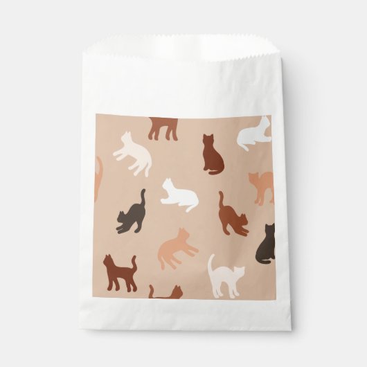 Cat-Silhouette Geschenktütchen (Vorderseite)