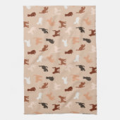 Cat-Silhouette Geschirrtuch (Vertikal)