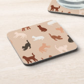 Cat-Silhouette Getränkeuntersetzer (Linke Seite)