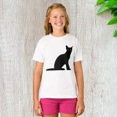 Cat Silhouette Girls T - Shirt