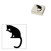 Cat-Silhouette Gummistempel (Stempel)